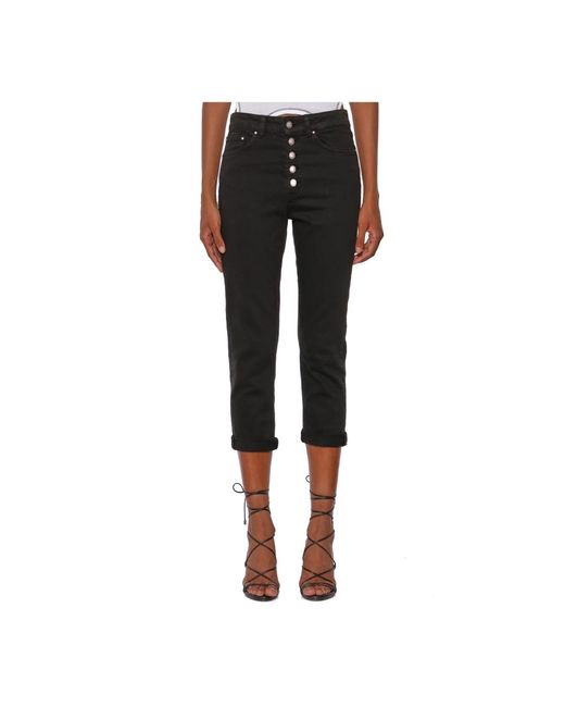 Dondup Black Cropped-jeans