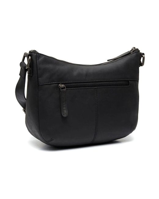 The Chesterfield Brand Black Schwarze Henderson Schultertasche