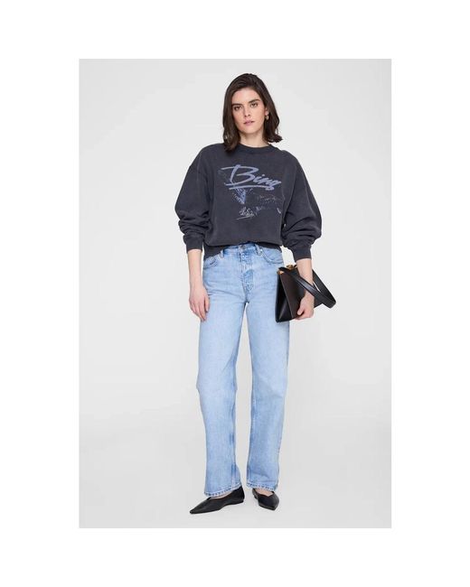 Anine Bing Blue Sweatshirts