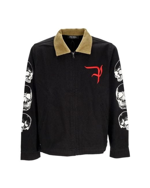 PHOBIA ARCHIVE Denim Jacket in het Black voor heren