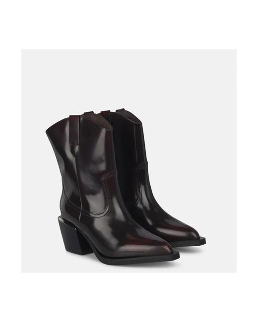Alma En Pena. Black Cowboy & Biker Boots