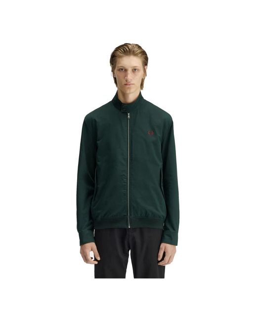 Fred Perry Green Light Jackets for men