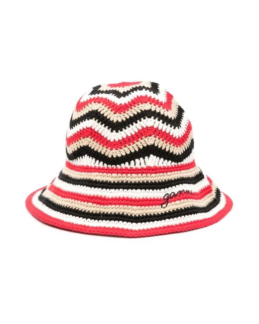 Ganni Red Hats