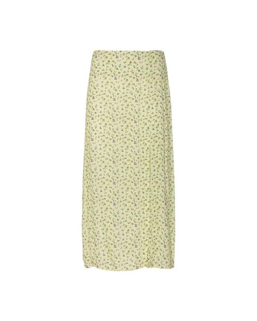 Mar De Margaritas Green Midi Skirts