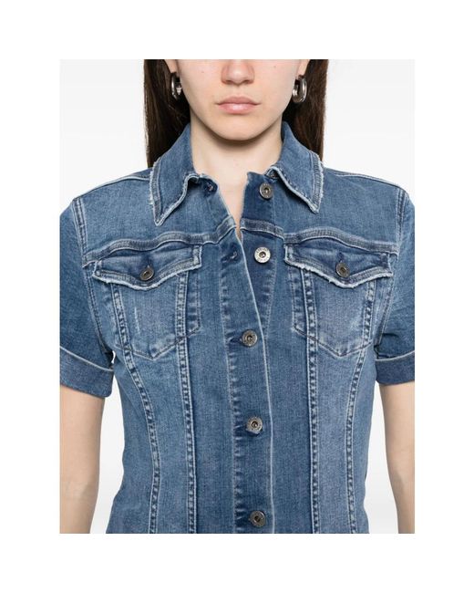 Liu Jo Blue Shirt Dresses