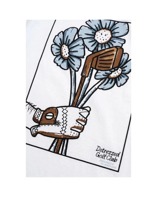Dstrezzed Collin Artwork Tee in het White voor heren