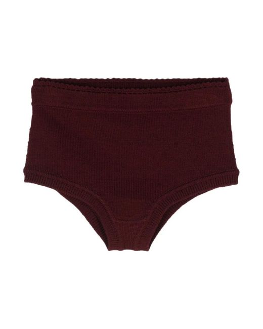 Dries Van Noten Red Short Shorts