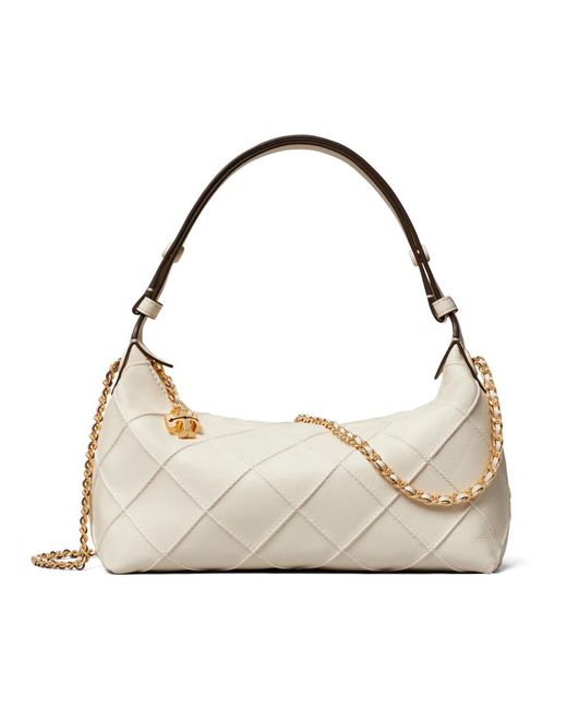 Tory Burch Natural Shoulder Bags