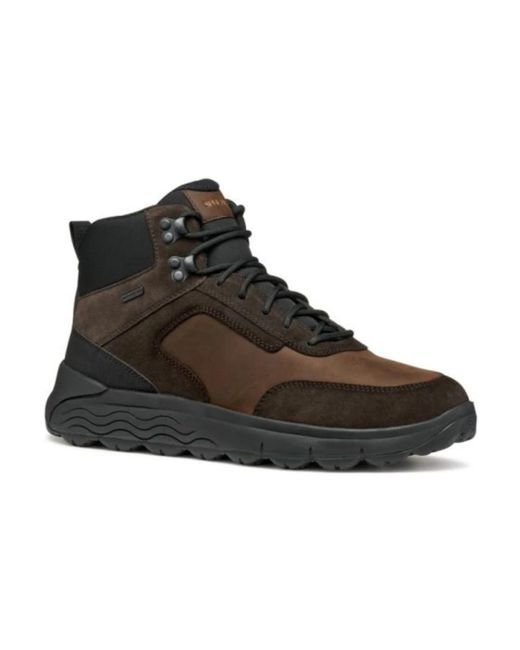 Geox Black Lace-Up Boots for men