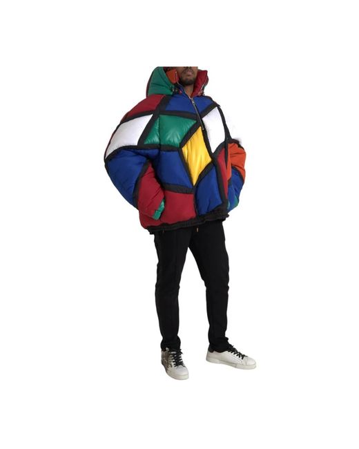 Dolce & Gabbana Blue Winter Jackets for men