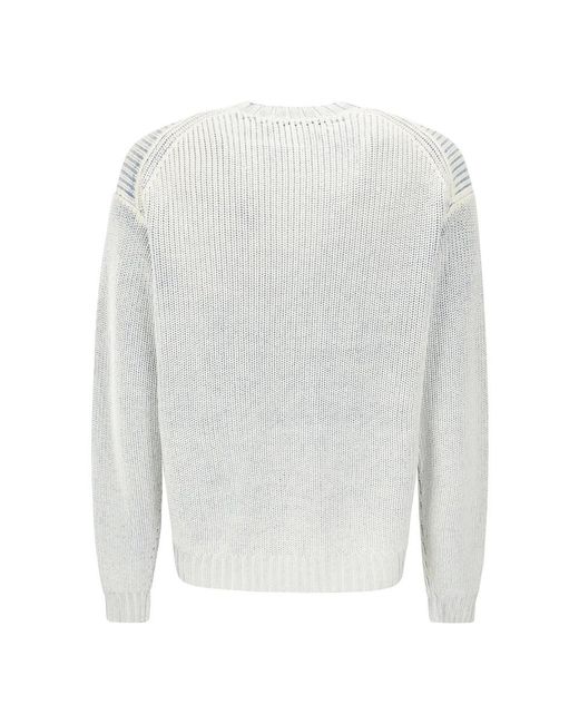 Acne Gray Round-Neck Knitwear for men