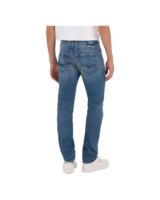 Jeans > slim-fit jeans Replay pour homme en coloris Blue