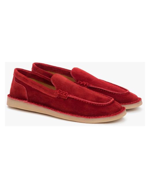 ESTRO Red Loafers