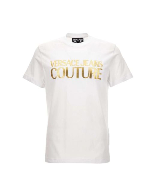 Versace Jeans Couture Weiß & Stylisches T-Shirt in White für Herren