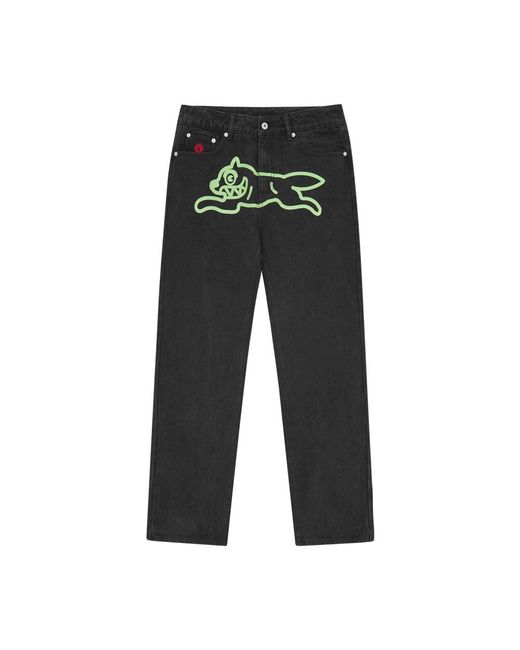 ICECREAM Gray Straight Fit Jeans for men