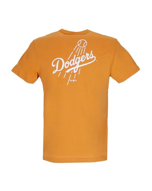 KTZ Tops ,Oranje ,Katoen Mlb League Essentials Tee Oranje/Wit in het Orange voor heren