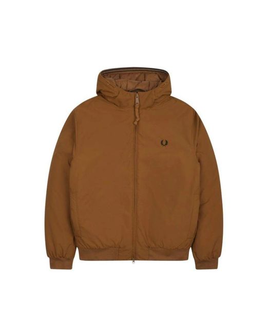 Fred Perry Brown Winter Jackets for men
