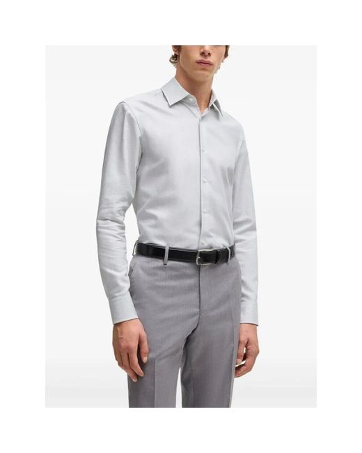 Boss Slim Fit Baumwollhemd, Designers Code in Blue für Herren