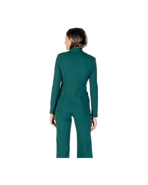 Rinascimento Groene V-Hals Blazer Met Knoopsluiting in het Green