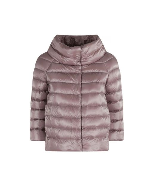 Herno Jassen ,Paars ,Katoen Sofia Down Jacket in het Brown