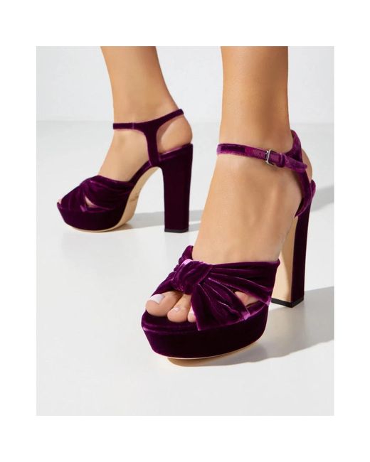 Jimmy Choo Purple High Heel Sandals