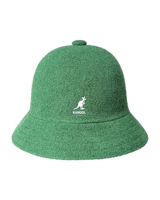 Kangol Accessoires ,Groen ,Groene Casual Vissershoed in het Green