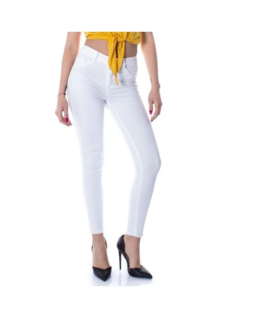 ONLY Skinny Jeans in het White