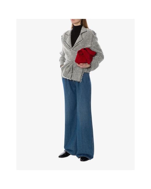 Alberta Ferretti Blue Wide Jeans