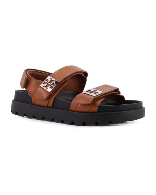 Tory Burch Brown Flat Sandals