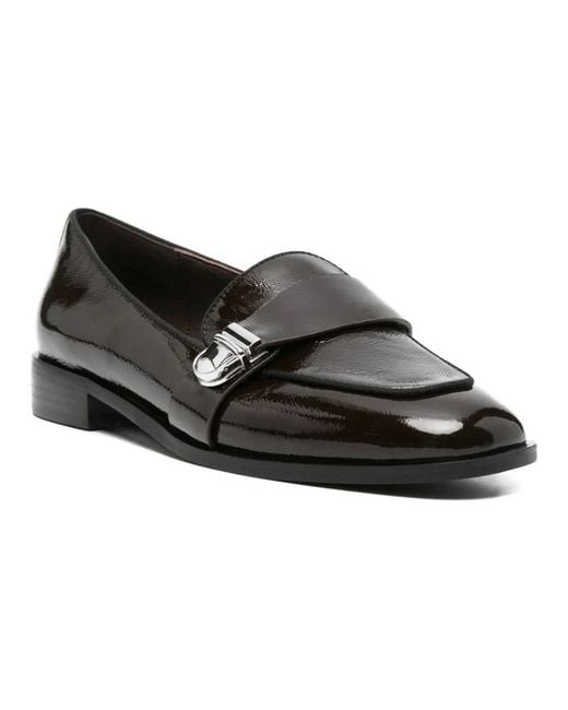 Linda Baumann Black Loafers