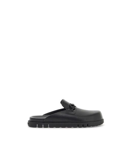 Ferragamo Black Mules for men