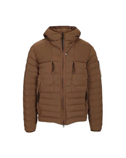 Stone Island Brown Down Jackets for men