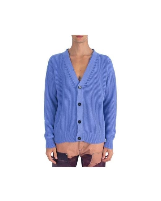MSGM Blue Cardigans for men