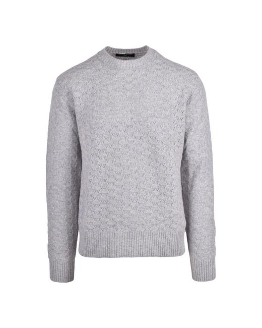 Daniele Fiesoli Gray Round-Neck Knitwear for men