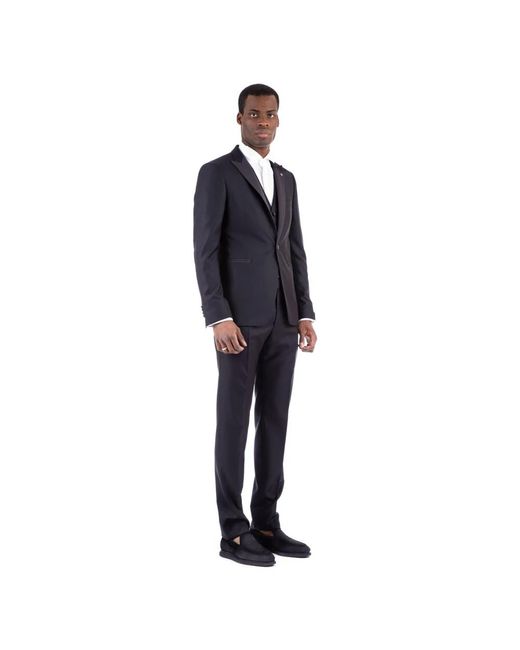 Tagliatore Kostuums ,Blauw ,Single Breasted Suit Set Met Vest in het Blue voor heren