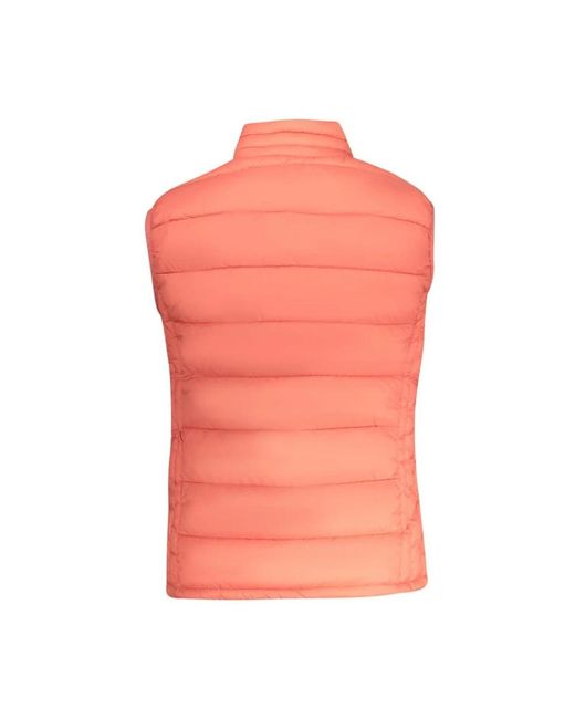 North Sails Jassen ,Roze ,Roze Mouwloos Jack Met Meerdere Zakken in het Pink