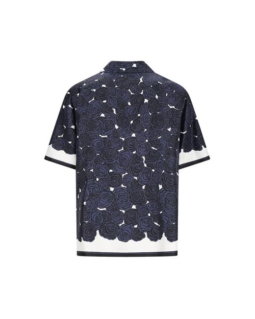 Givenchy Blue Short Sleeve Shirts for men
