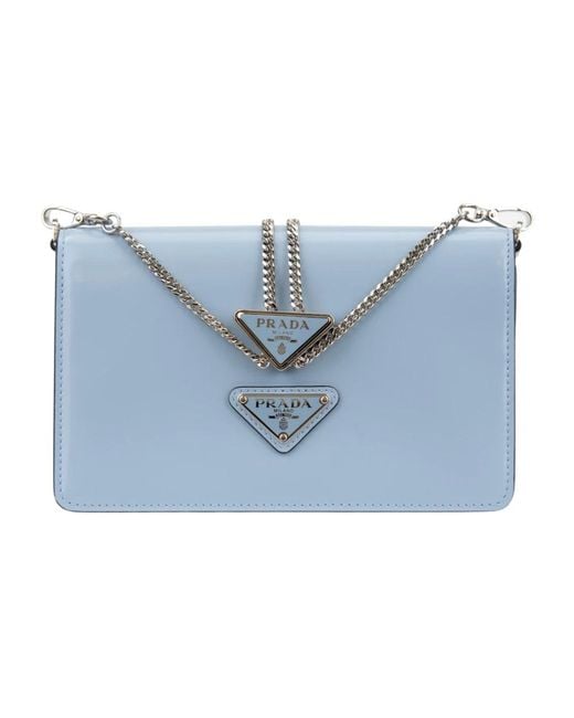 Prada Shoulder Bags in het Blue