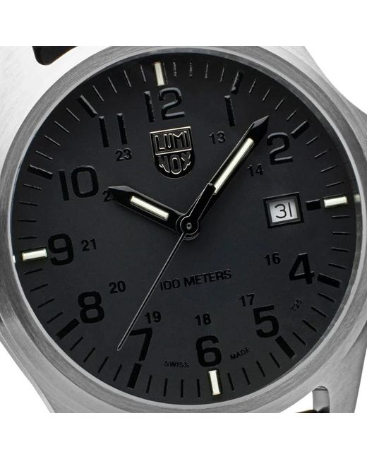 Luminox Accessoires ,Zwart ,Patagonia Steel Watch in het Black voor heren