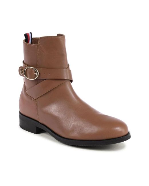 Tommy Hilfiger Brown Ankle Boots
