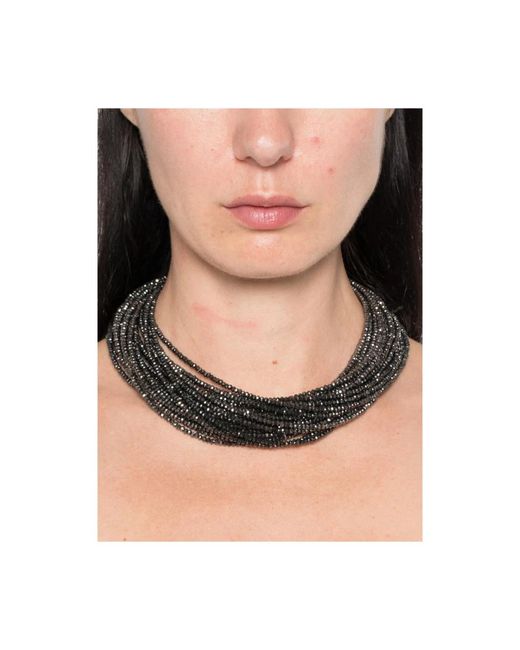 Necklaces Panicale de color Black