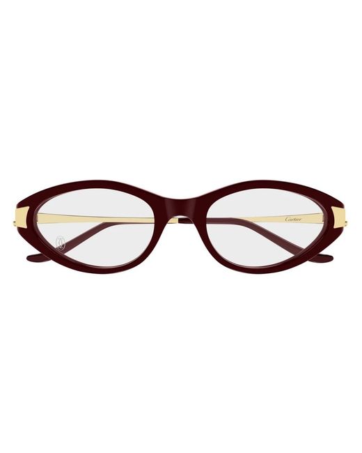 Cartier Brown Ovale Optische Fassung