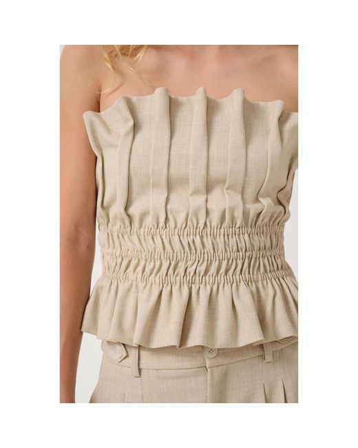 Gestuz Natural Sleeveless Tops