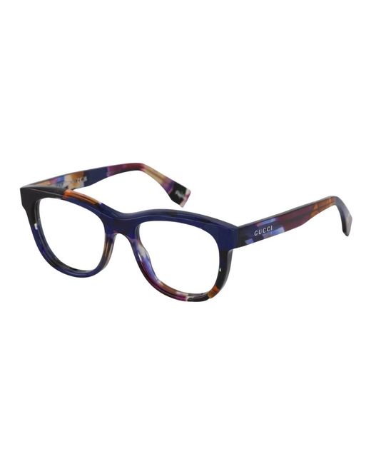 Gucci Blue Ace Bold Square Optical Frame