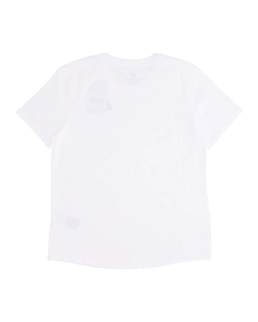 Nike Fitness ,Wit ,Katoen Sportswear Club T-Shirt Met Korte Mouwen in het White