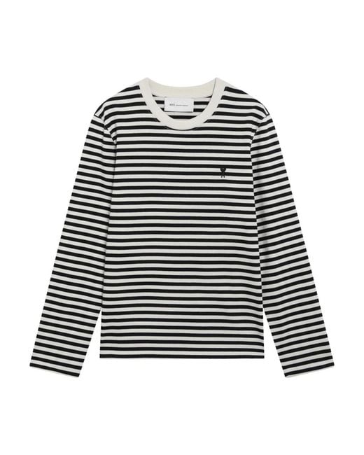 AMI Black Long Sleeve T-Shirts