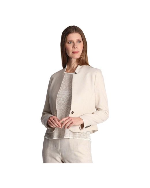 ALESSIA SANTI Brown Light Jackets