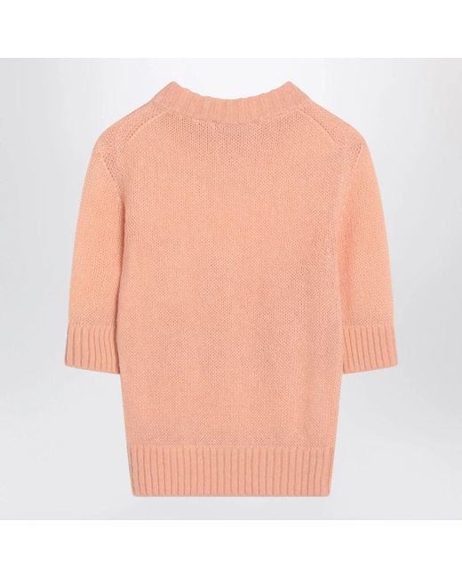Chloé Round-Neck Knitwear in het Orange