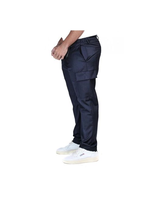 Michael Coal Blue Straight Trousers for men