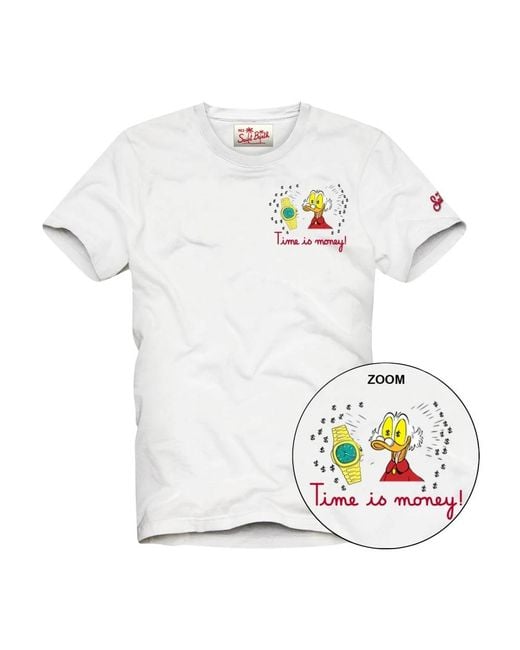 Mc2 Saint Barth White T-Shirts for men